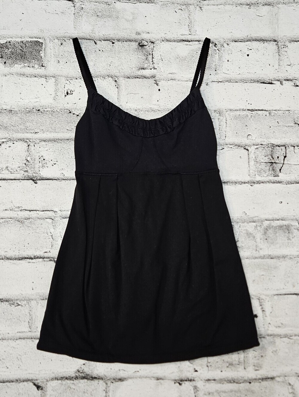 Lululemon Black Scoop Neck Built In Bra Tank Top Size 4